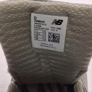 New Balance 998 Core Men's Running Shoes MiUSA Grey Silver, Size US 10